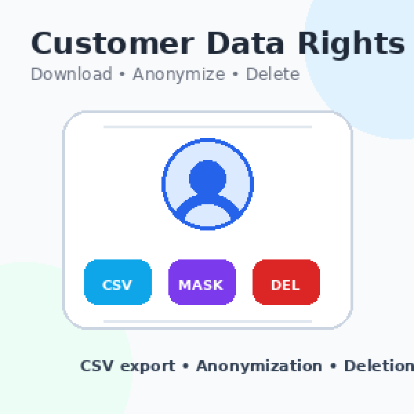 Magento 2 Customer Data Rights: Download, Anonymize, and Delete Personal Data