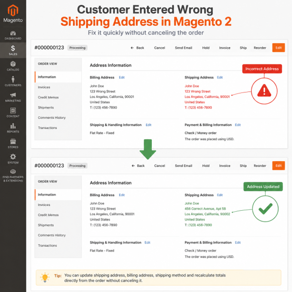 How to Edit an Order in Magento 2 After It Is Placed