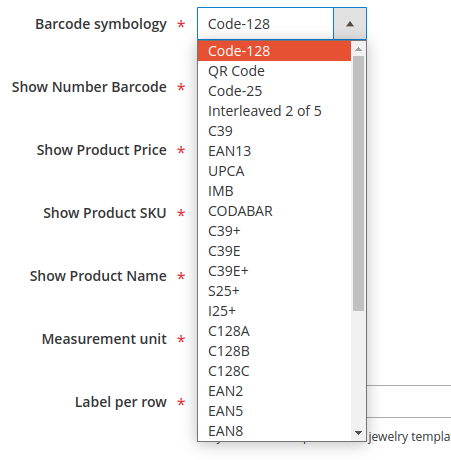 Barcode extension Magento 2